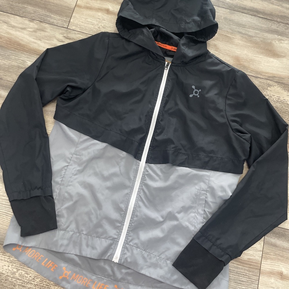 Orange Theory Fitness Womens Small Freestyle Jacket Full Zip Windbreaker Vented